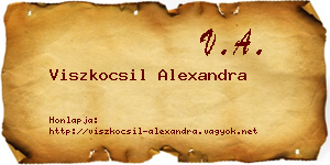 Viszkocsil Alexandra névjegykártya
